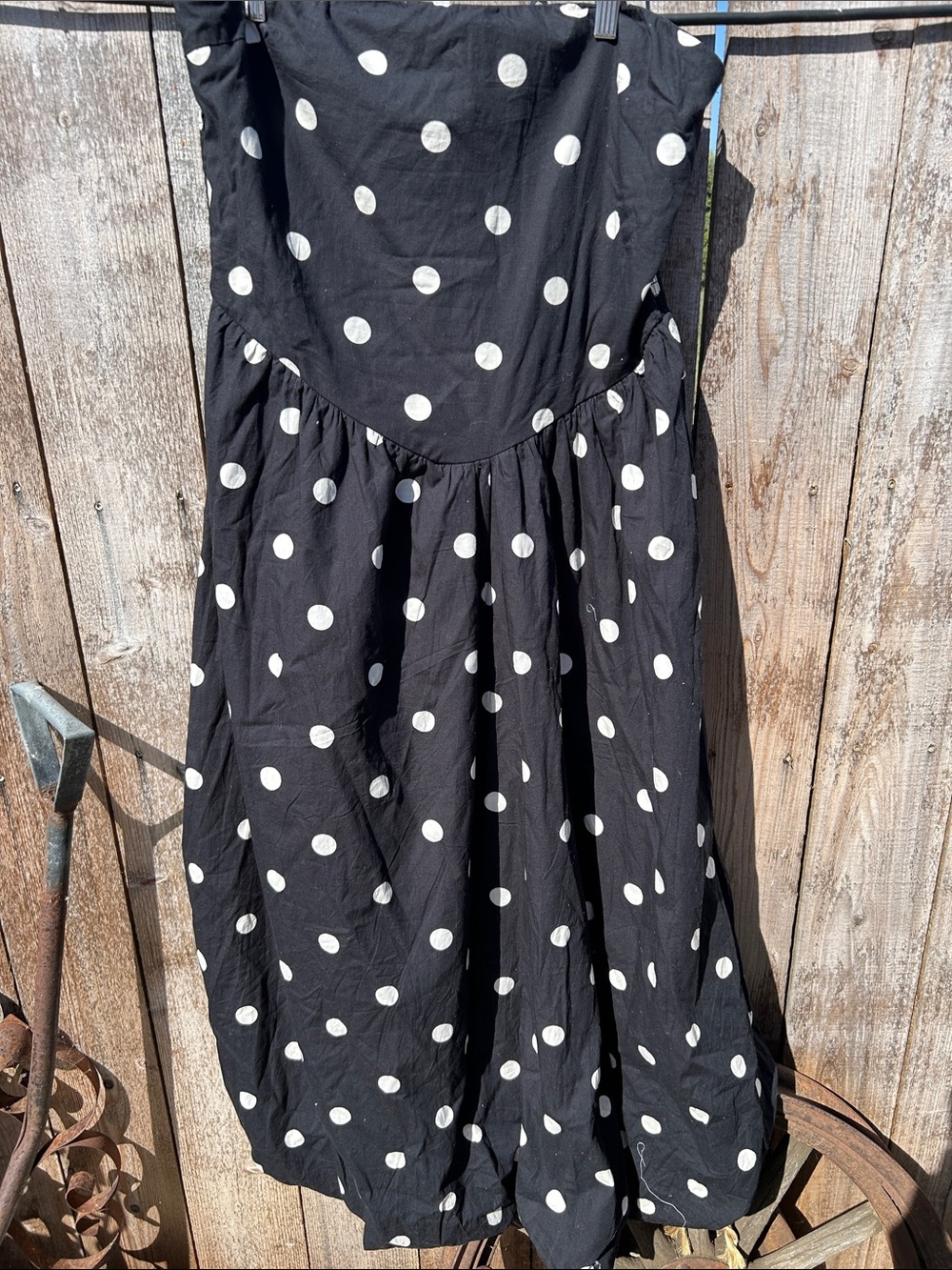 Black and White Polka Dot Dress